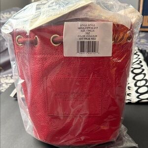 Marc Jacobs True Red Mini Bucket Bag